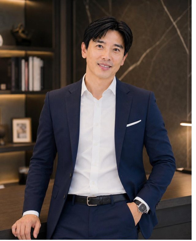 Dato' Seri Ivan Teh in a navy suit, standing in an office
